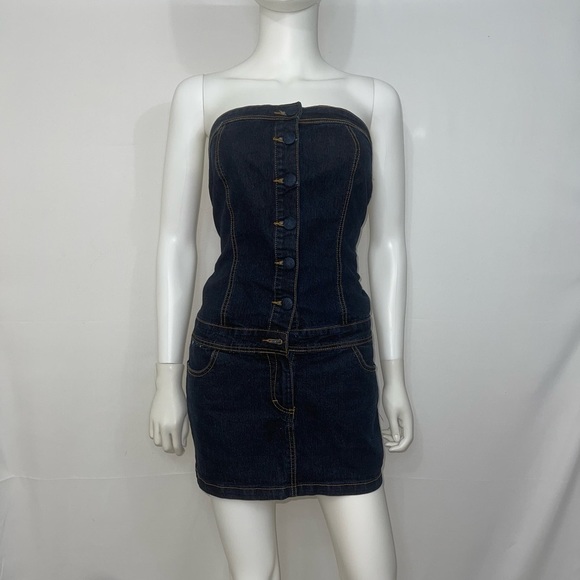 Americana Blues denim mini dress - Picture 2 of 10